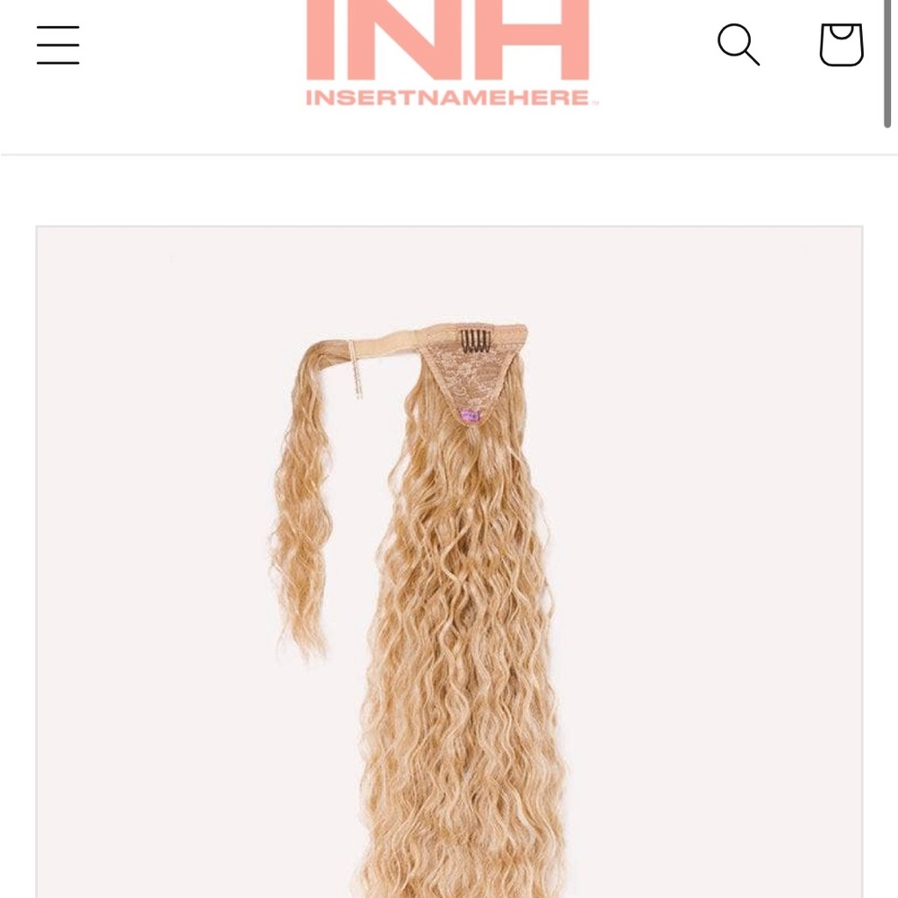 Insert Name Here INH hair extension pony